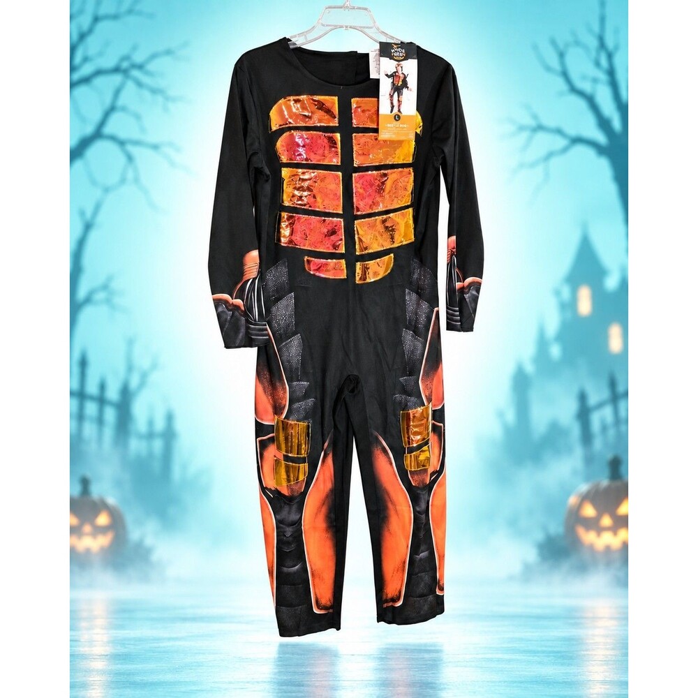 Hyde & Eek Kids Beetle Bug Halloween Costume Jumpsuit Only L 10 12 NWT Insect